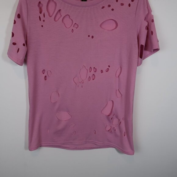 Bamboo Boy Pink Distressed T-Shirt Medium - Picture 10 of 11